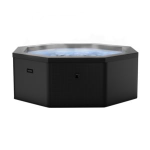 Como+Octagon+6+Person+Eco+Foam+Spa+Charcoal+Black