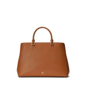 Hanna+Crosshatch+Large+Leather+Satchel+Tan