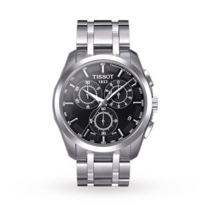 Men%27s+Couturier+Chronograph+Gray+Stainless+Steel+Watch+Black+Dial