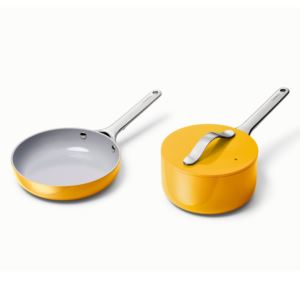 Nonstick+Ceramic+Minis+Duo+Cookware+Set+-+Fry+Pan+%26+Saucepan+Marigold