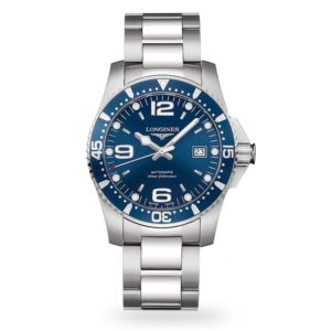 Men%27s+HydroConquest+Automatic+Stainless+Steel+Watch+Blue+Dial