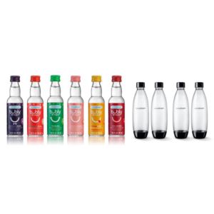 Bottle+4+Pack+Black%2C+Bubly+Variety+6+Pack-Blackberry%2FLime%2FGrapefruit%2FStrawbeery%2FCherry%2FMango