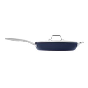 Premier+Ceramic+Nonstick+12%22+Frying+Pan+w%2F+Lid+Midnight+Blue