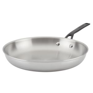 12.25%22+Stainless+Steel+5-Ply+Clad+Fry+Pan