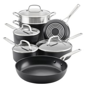 11pc+Hard-Anodized+Induction+Cookware+Set