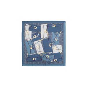 Tabby+Silk+Square+Scarf+Deep+Blue