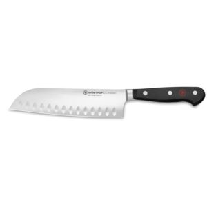 7%22+Classic+Hollow+Edge+Santoku+Black