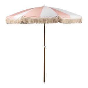 Summerland+Portable+Beach+Umbrella+Pink+Salt+Stripe