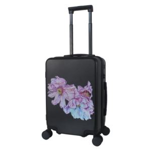 20%22+Carry-On+Hardside+Surface+Of+Beauty+Peonies+Collection+Black+Onyx