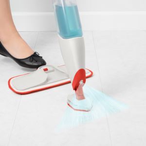 Microfiber+Spray+Mop+with+Slide-Out+Scrubber