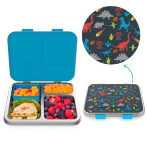 Kids+Prints+Stainless+Steel+Lunch+Box+Dinosaur