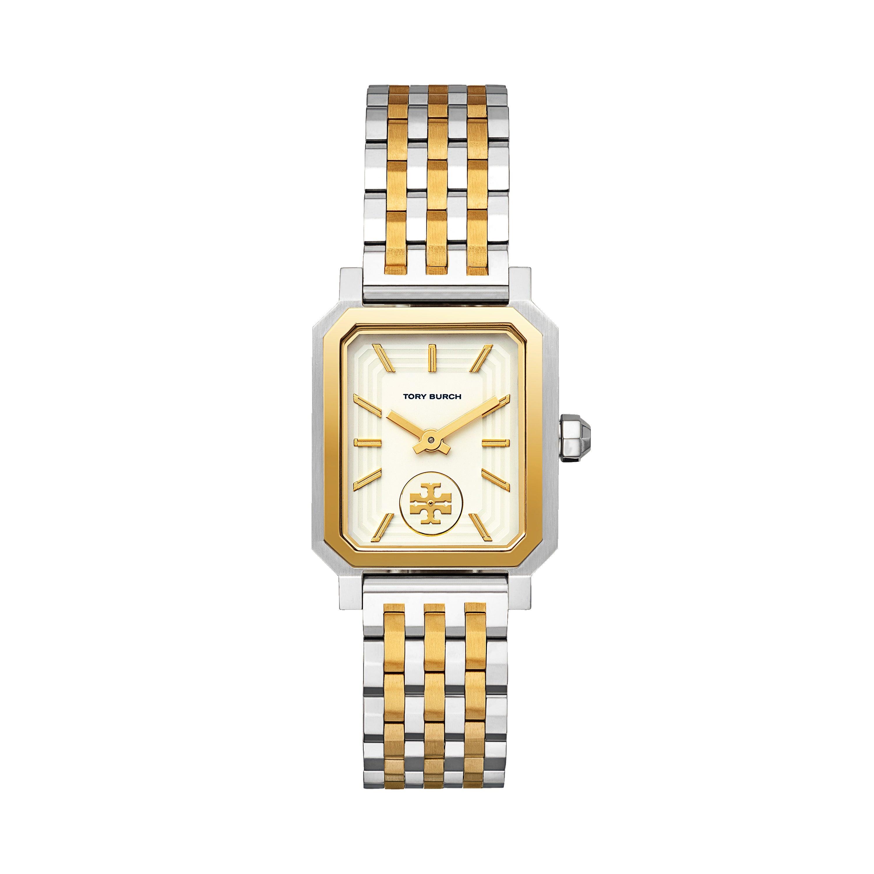 Tory Burch Clock Watch, Gold-Tone Stainless Steel