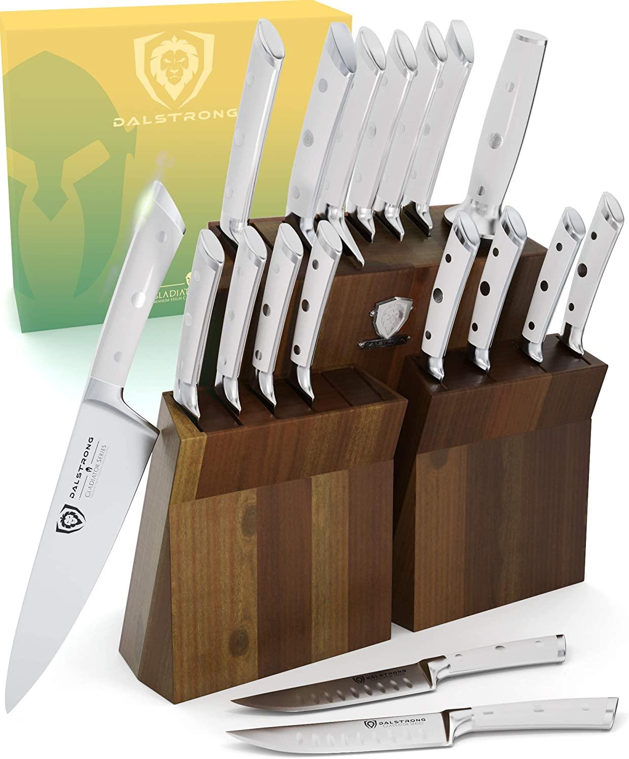 Dalstrong 18-Piece Complete Knife Set with Storage Block - German Steel -  Gladiator Series