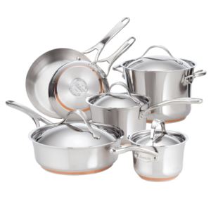Nouvelle+Stainless+10pc+Cookware+Set