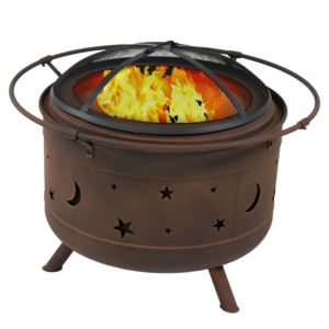 Cosmic+Smokeless+Fire+Pit+with+Spark+Screen+-+24%22