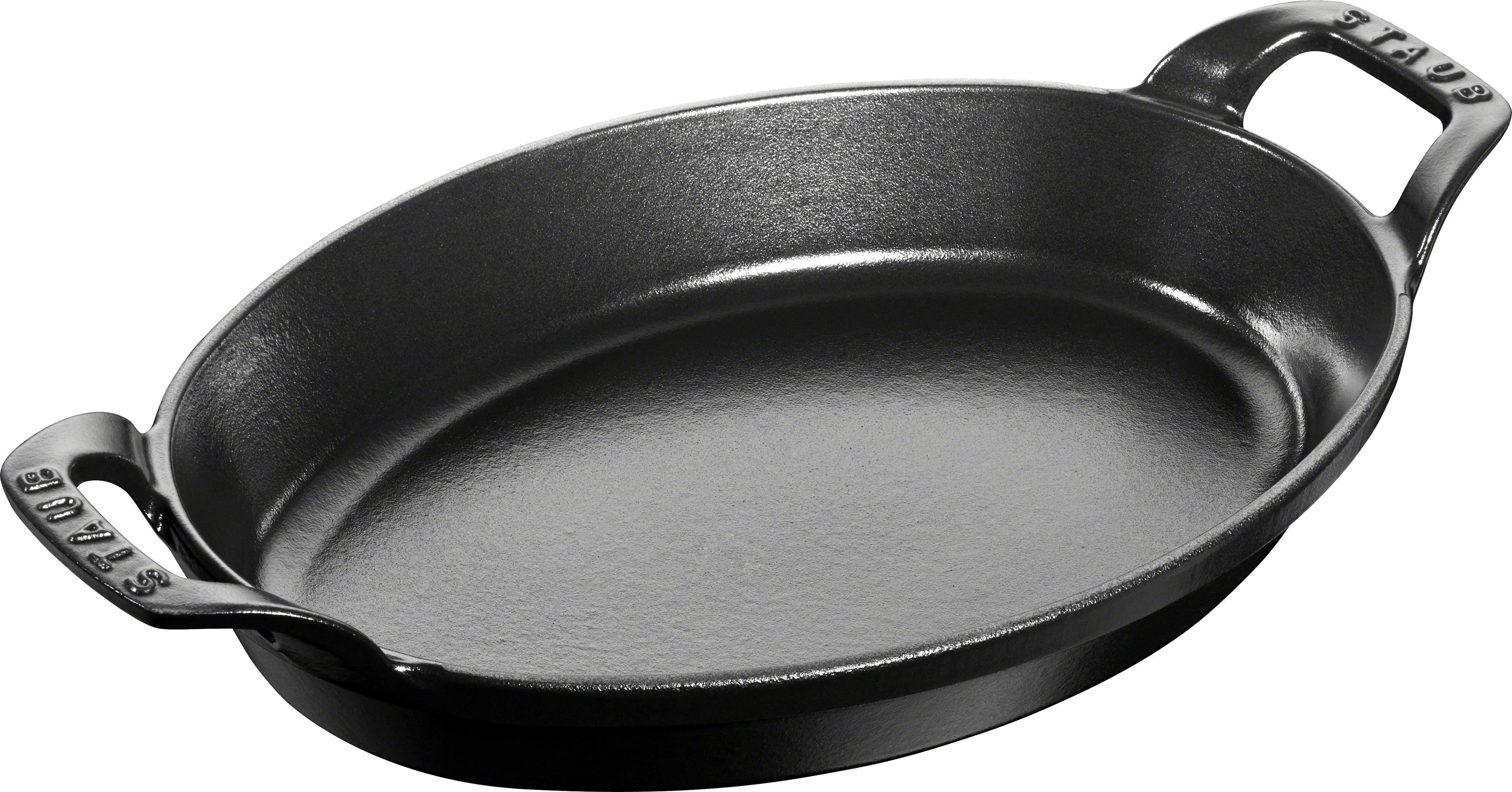 Staub Cast Iron 11X8 Oval Baking Dish Black Matte