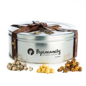 Popinsanity+Popcorn+Round+Deluxe+Tri+Flavor+Tin+-+3+Flavors+x+2