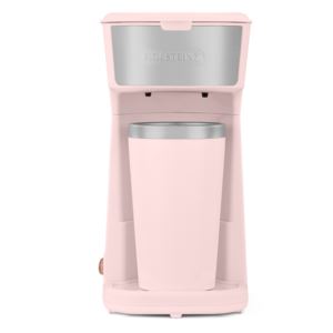 Personal+Coffee+Maker+With+Travel+Mug+Pink