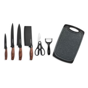 7+Piece+Cutting+Board+%26+Knife+Set