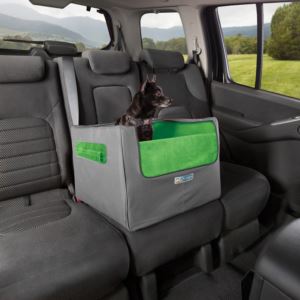 Skybox+Rear+Booster+Seat+for+Dogs+%26+Cats+Charcoal%2FGreen