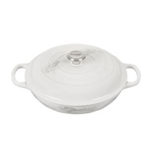 Le+Creuset+Signature+3.5Qt.+Braiser+-+Marble+Applique+%2A%2ANEW%2A%2A