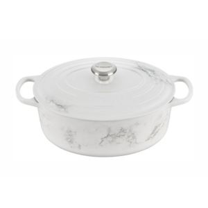 Le+Creuset+Signature+Oval+6.75Qt.+Dutch+Oven+-+Marble+Applique+%2A%2ANEW%2A%2A