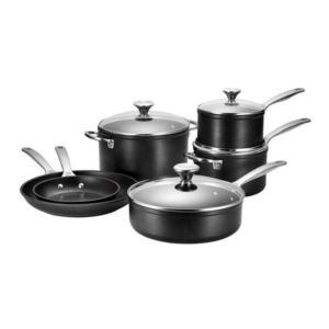 Le+Creuset+Toughened+Nonstick+PRO+10Pc+Set+%282+Fry+Pans%2C+2+Saucepan+%2C+Saucepan%2C+Saute+Pan%2C+Stockpot%29