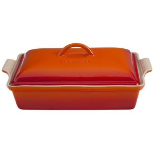 Le+Creuset+Heritage+Covered+4Qt+Rectangular+Casserole+-+Flame