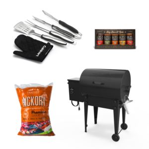 Tailgater+Pellet+Grill%2FSmoker+Starter+Set+Black