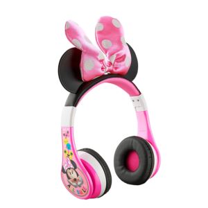 Minnie+Mouse+Bluetooth+Wireless+Pink+Bow+Headphones