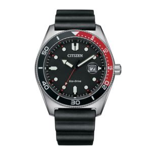 Men%27s+Weekender+Eco-Drive+Red+%26+Black+Polyurethane+Strap+Watch+Black+Dial