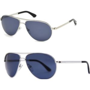 Tom+Ford+Marko+Mens+Metal+Sunglasses+-+Shiny+Rodium%2FBlue