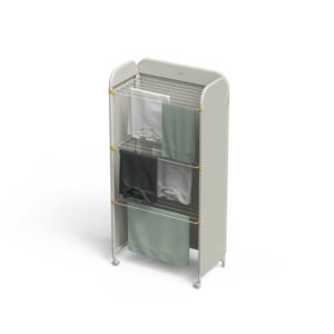 Eclipse+3-Tier+Ecru+Clothes+Drying+Rack+w%2F+Screen