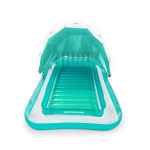 Inflatable+Suntan+Tub+Float+w%2F+Adjustable+Shade+Mint