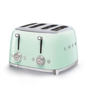 50s+Retro-Style+4+Slice+Slot+Toaster+Pastel+Green