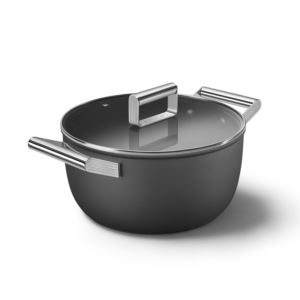 50%27s+Retro+Style+5qt+Nonstick+Casserole+w%2F+Lid+Black