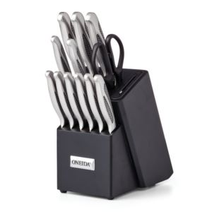 14pc+Cutlery+Block+Set+w%2F+Built-In+Sharpener