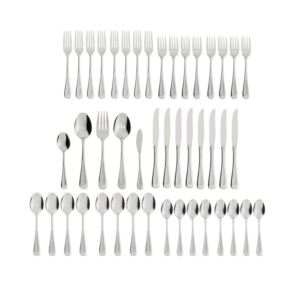 45pc+Satin+Sand+Dune+18%2F0+Stainless+Steel+Flatware+Set