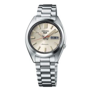 Men%27s+Seiko+5+Sport+Automatic+Silver-Tone+Stainless+Steel+Watch+Ivory+Dial