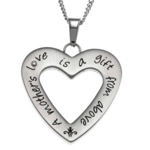 Joyful+Sentiments+Open+Heart+Mother%27s+Love+Pendant+Necklace