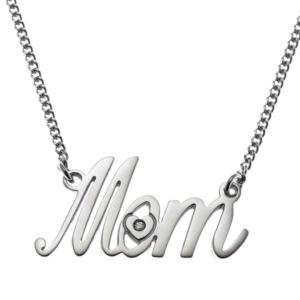 Script+Mom+Pendant+Necklace