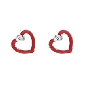 Joyful+Sentiments+Red+Heart+Earrings