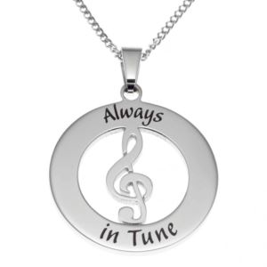 Joyful+Sentiments+Always+In+Tune+Treble+Clef+Pendant+Necklace