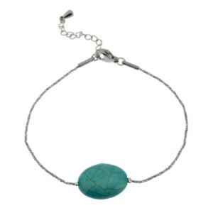 Joyful+Sentiments+Turquoise+Genuine+Stone+Bracelet