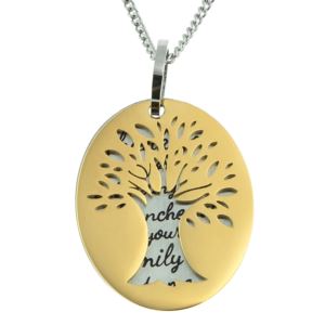 Joyful+Sentiments+Family+Tree+Double+Pendant+Necklace