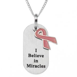 Joyful+Sentiments+I+Believe+Dog+Tag+With+Pink+Ribbon+Pendant+Necklace