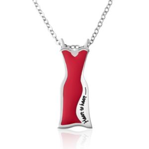 Joyful+Sentiments+Heart+to+Heart+Red+Dress+Pendant+Necklace