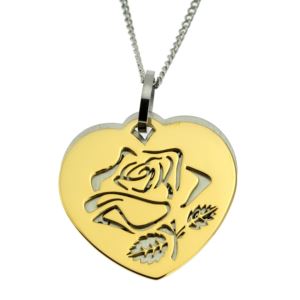 Joyful+Sentiments+How+Much+I+Love+You+Gold+Rose+Double+Pendant+Necklace