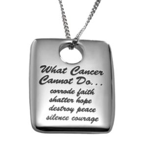 Joyful+Sentiments+What+Cancer+Cannot+Do+Square+Pendant+Necklace