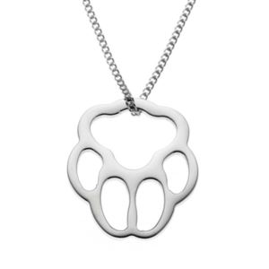 Joyful+Sentiments+Large+Paw+Print+Pendant+Necklace